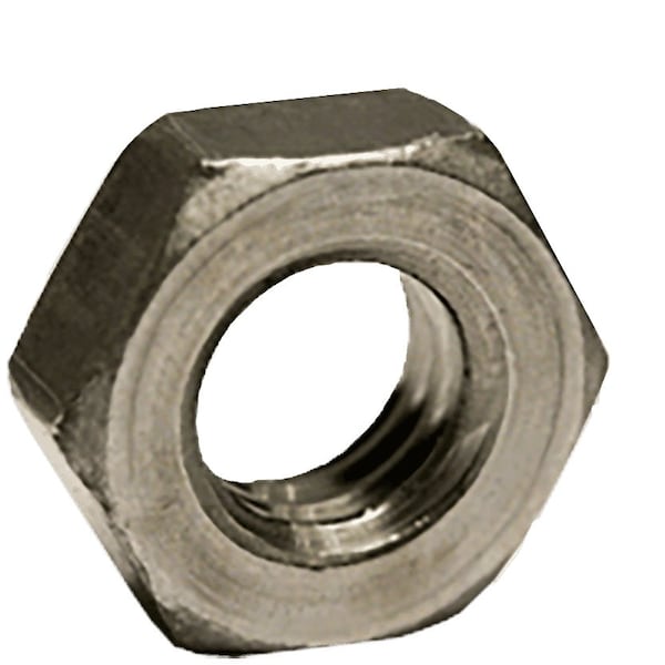 Newport Fasteners Machine Screw Nut, #4-40, Steel, Plain, 0.098 in Ht, 100 PK 694762-PR-100 - main